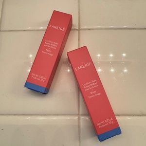 NWT 2 LANEIGE Lip Glowy Balm in Berry